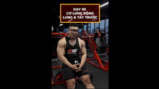 LỊCH TẬP THAM KHẢO CHO NGƯỜI MỚI - DAY5 - CƠ LƯNG RỘNG \u0026 TAY TRƯỚC