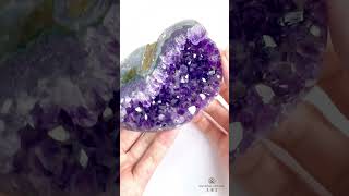 【烏拉圭ESP級帝王紫水晶簇帶窩+ 全拋光瑪瑙底Amethyst Clusters】@CrystalArcadehk