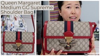 Gucci Queen Margaret Medium GG Supreme Shoulder Bag