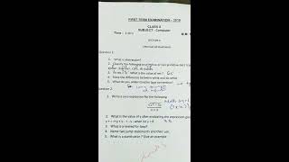 COMPUTER CLASS 10 - SOLVING ICSE FIRST TERM QUESTION PAPER 2019 - SECTION A