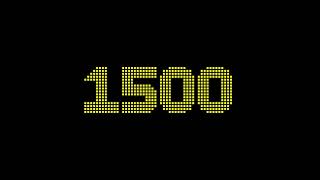 3000 seconds countdown timer with full zero second