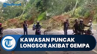 Kawasan Puncak Bogor Longsor Akibat Gempa Cianjur, Jalur Menuju Bandung Dialihkan