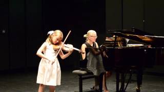 Ilva Eigus (7) plays the 1st Movement of the D.B.Kabalewski's Violin Concerto in C-major