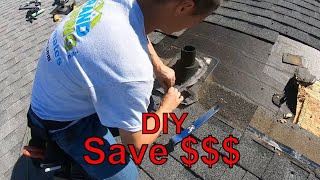 DIY Roof Leak and Pipe Boot Flashing Repair. It's not hard!