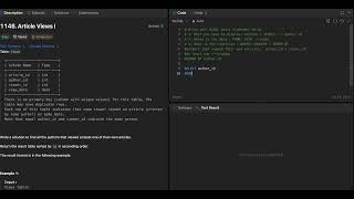 DAY 1 of 21 days SQL Coding Series| Q.4 of 105 Queries |Learn SQL in 30 days| SQL50 Leet Code-1148