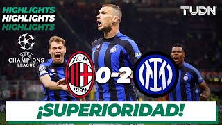 HIGHLIGHTS | Milán 0-2 Inter | UEFA Champions Leahue 2022/23 Semis | TUDN