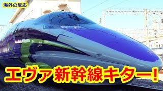 【海外の反応】エヴァ仕様の新幹線の完成度がとてつもなかった「日本の本気すげー…」