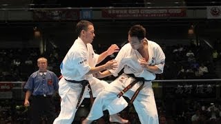 【新極真会】 第45回全日本空手道選手権大会　男子2回戦12  辻健介 vs. 髙野優希 SHINKYOKUSHINKAI KARATE