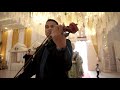 Beautiful in white entrance wedding cover violin by Wahyu