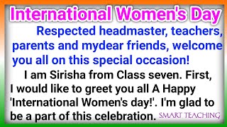 International Women's Day Speech in English | International womens Day Essay in English March 8 2022