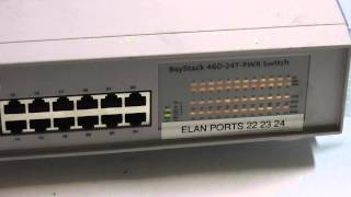 NCauctions.com - Selling Nortel BayStack 460-24T-PWR 24-Port POE Switch + BPS2000-2GE