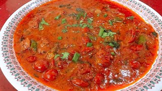 Cherry Tomato Curry Recipe | चेरी टोमाटो की सब्जी | Vijayalaxmi's Kitchen