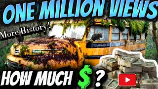 How Much Money $ Does YouTube Pay For A Million Views? Abandoned Bus Goes Viral Plus New History!