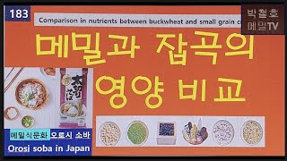 메밀과 잡곡의 영양 비교/오로시소바(일본)