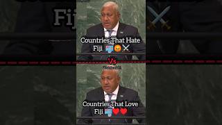 Countries That Hate Fiji Vs Countries That Love Fiji #shorts