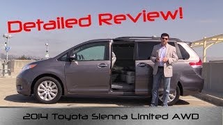 2014 Toyota Sienna Limited AWD DETAILED Review and Road Test