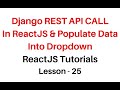 ReactJS Call django REST API in  jsx component