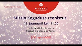 Jumalateenistus 19.01.2025