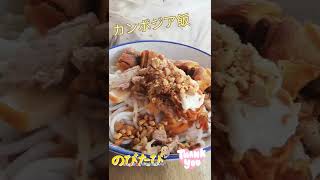 【カンボジア料理】ローカル店で食べた地元飯たちの思い出集(*´ω｀) 【のびたび】アラフォーバツ2独身ノマドひとり旅暮らし #Shorts