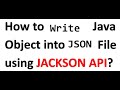 How to write Java Object into JSON File using Jackson API #Restfull #Spring Boot #2024
