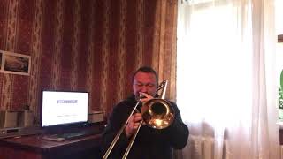 Testing trombone Bach Stradivarius 16