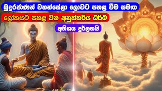 බුදුරජාණන් වහන්සේලා ලොවට පහළ වීම සමග පහළ වෙන අනුත්තරීය ධර්ම