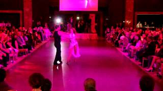 Tristan MacManus and Anna Trebunskaya dance the Rumba