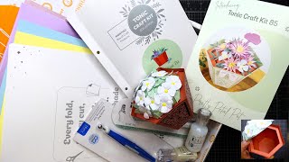 Tonic Studios Craft Kit #85: Pretty Petal Pot Review & Step-by-Step Tutorial! An Adorable Make!