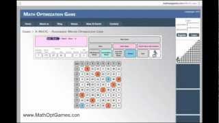 Assignment Problem - Assignment Matrix Optimization Game in English
