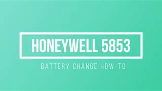 Honeywell 5853  battery change instructions