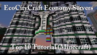 EcoCityCraft Economy Servers | Top 10 Tutorial (Minecraft)