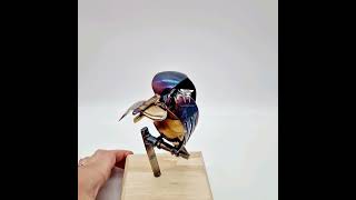 Kingfisher Art Sculpture by No Forks Given Fabrications.