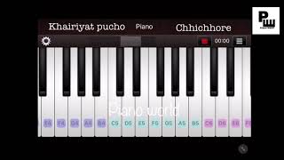 Khairiyat Pucho | Piano world | Slow Easy Hindi song tutorial | Sushant Singh | Shraddha Kapoor |