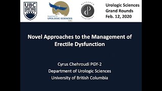 Novel Approaches to the Management of Erectile Dysfunction