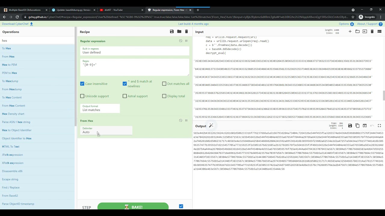 Cyberchef Base85 Decoding Youtube Cyberchef Base85 Decoding Youtube