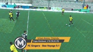 (Goluri) FC Sîngera - Bee Voyage 5-1 (16.02.2025) Cupa Moldovei, 1/16