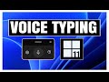 Voice Typing And Dictation On Windows 11