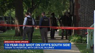 Neighbors in shock after 13-year-old boy shot in head, critically injured on South Side, police say
