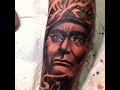 Tattoo full leg! 🔥nativ american Indian by : TJ