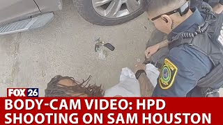 HPD officer-involved shooting: Body camera video released from May 22 shooting