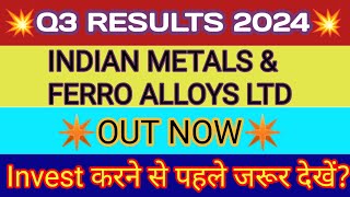 IMFA Q3 Results 🔴 IMFA Share Latest News 🔴 IMFA Share Latest News 🔴 Indian Metals Share Latest News