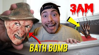 DO NOT USE FREDDY KRUEGER BATH BOMB AT 3 AM!! (HE CAME AFTER US)