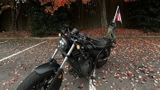 2021 Honda Rebel 500 ABS 🛠Custom Sissy Bar.