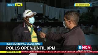 2021 Local Municipality Elections | Polls open until 9 pm