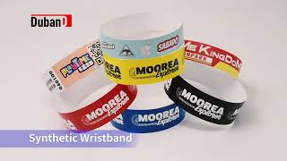 High-Quality PP Synthetic Paper Wristbands | Custom Printing, Durable Waterproof