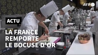 Gastronomie: la France remporte le Bocuse d'Or 2021 | AFP