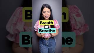 Breath Vs Breathe कब क्या use करें? Confusing English Words | Learn English in Hindi #speakenglish