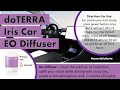 Fascinating doTERRA Iris Essential Oil Car Diffuser