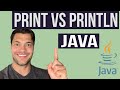 How to use System.out.println(); Java Tutorial - Print vs Println