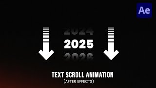 Text Scroll Animation Tutorial in After Effects